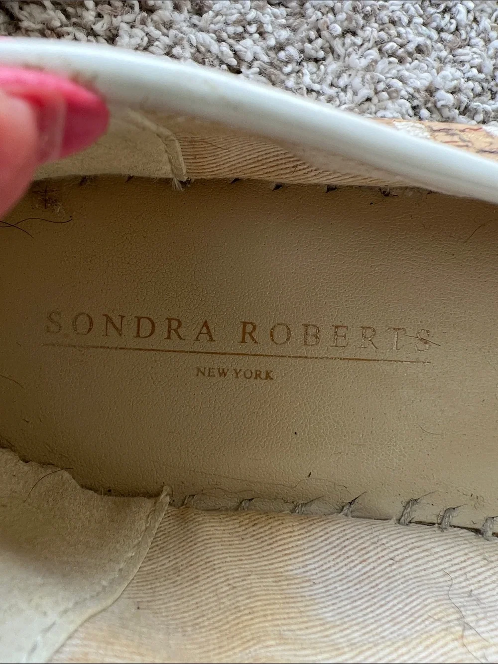 Sandra Robert’s Women's Woven Ellie Platform Espadrille Sandals Size 8